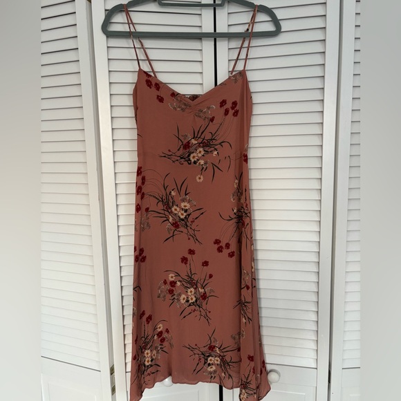 Reformation Odele Dusty Pink Floral Midi Dress - Size 4 - Picture 7 of 10